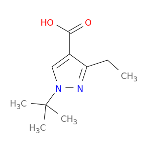 1H-Pyrazole-4-carboxylic acid, 1-(1,1-dimethylethyl)-3-ethyl-