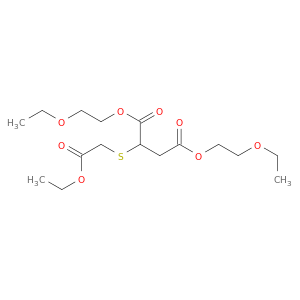 Butanedioic acid, [(2-ethoxy-2-oxoethyl)thio]-, bis(2-ethoxyethyl) ester