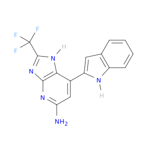 1H-Imidazo[4,5-b]pyridin-5-amine, 7-(1H-indol-2-yl)-2-(trifluoromethyl)-