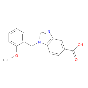 1-[(2-Methoxyphenyl)methyl]-1H-1,3-benzodiazole-5-carboxylic acid
