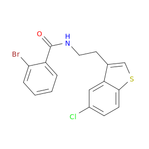 Benzamide, 2-bromo-N-[2-(5-chlorobenzo[b]thien-3-yl)ethyl]-