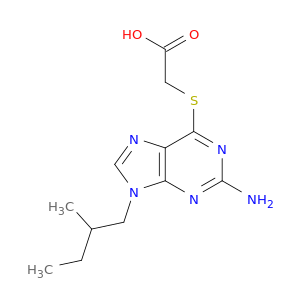Aceticacid, 2-[[2-amino-9-(2-methylbutyl)-9H-purin-6-yl]thio]-