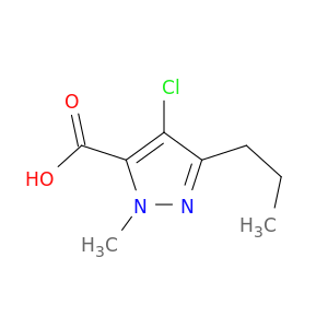 4-氯-1-甲基-3-丙基-1H-吡唑-5-羧酸
