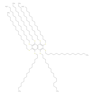 Naphthalene, octakis(hexadecylthio)-