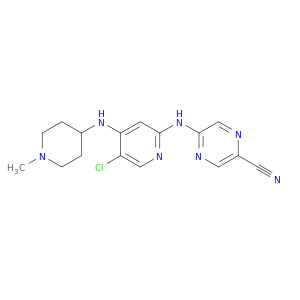 5-((5-Chloro-4-((1-methylpiperidin-4-yl)amino)pyridin-2-yl)amino)pyrazine-2-carbonitrile