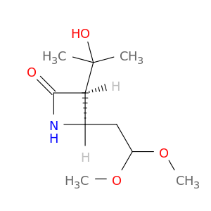 2-Azetidinone, 4-(2,2-dimethoxyethyl)-3-(1-hydroxy-1-methylethyl)-, cis-