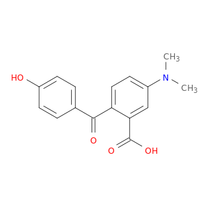 Benzoic acid, 5-(dimethylamino)-2-(4-hydroxybenzoyl)-