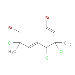 1,5-Octadiene, 1,8-dibromo-3,4,7-trichloro-3,7-dimethyl-, (E,E)-