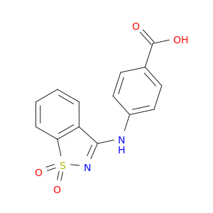 4-[(1,1-Dioxo-1,2-benzothiazol-3-yl)amino]benzoic Acid
