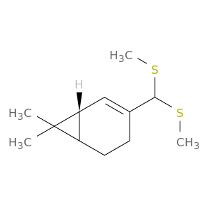 Bicyclo[4.1.0]hept-2-ene, 3-[bis(methylthio)methyl]-7,7-dimethyl-, (1R)-