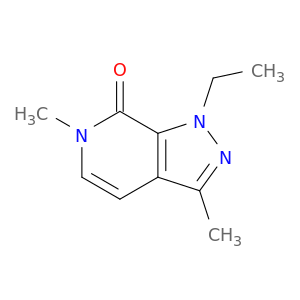 7H-Pyrazolo[3,4-c]pyridin-7-one, 1-ethyl-1,6-dihydro-3,6-dimethyl-