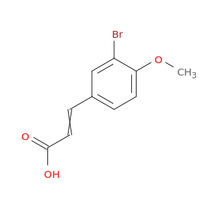 3-(3-溴-4-甲氧基苯基)-2-丙烯酸