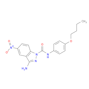 3-Amino-N-(4-butoxyphenyl)-5-nitro-1H-indazole-1-carboxamide