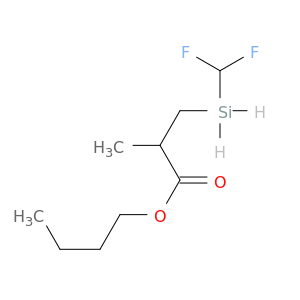 Propanoic acid, 3-(difluoromethylsilyl)-2-methyl-, butyl ester