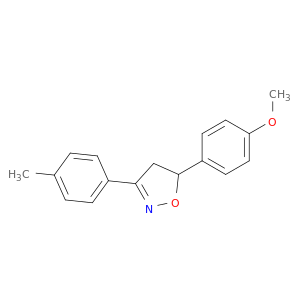 Isoxazole, 4,5-dihydro-5-(4-methoxyphenyl)-3-(4-methylphenyl)-