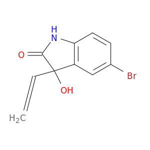 2H-Indol-2-one, 5-bromo-1,3-dihydro-3-hydroxy-3-(1,2-propadienyl)-