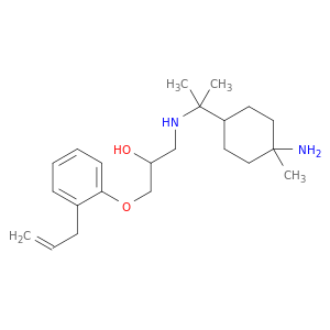 2-Propanol,1-[[1-(4-amino-4-methylcyclohexyl)-1-methylethyl]amino]-3-[2-(2-propen-1-yl)phenoxy]-