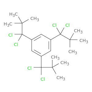 Benzene, 1,3,5-tris(1,1-dichloro-2,2-dimethylpropyl)-