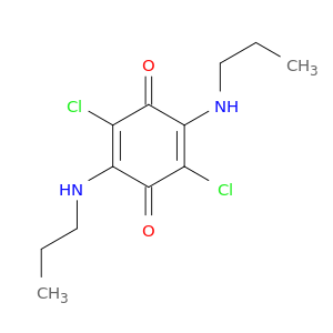2,5-Cyclohexadiene-1,4-dione, 2,5-dichloro-3,6-bis(propylamino)-