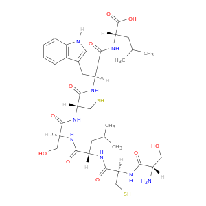 L-Leucine, L-seryl-L-cysteinyl-L-leucyl-L-seryl-L-cysteinyl-L-tryptophyl-