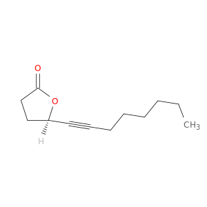 2(3H)-Furanone, dihydro-5-(1-octynyl)-, (R)-