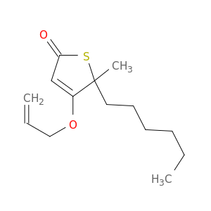 2(5H)-Thiophenone, 5-hexyl-5-methyl-4-(2-propenyloxy)-