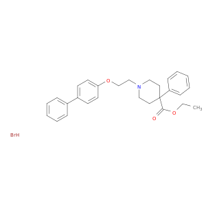 4-Piperidinecarboxylicacid, 1-[2-([1,1'-biphenyl]-4-yloxy)ethyl]-4-phenyl-, ethyl ester, hydrobromide(1:1)