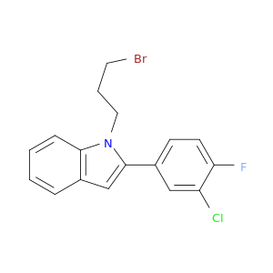 1H-Indole, 1-(3-bromopropyl)-2-(3-chloro-4-fluorophenyl)-