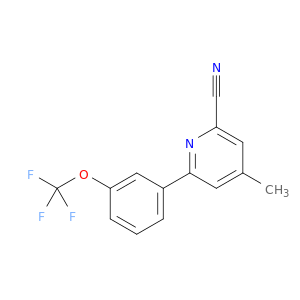 2-Pyridinecarbonitrile, 4-methyl-6-[3-(trifluoromethoxy)phenyl]-