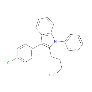 1H-Indole, 2-butyl-3-(4-chlorophenyl)-1-phenyl-