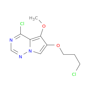 Pyrrolo[2,1-f][1,2,4]triazine, 4-chloro-6-(3-chloropropoxy)-5-methoxy-