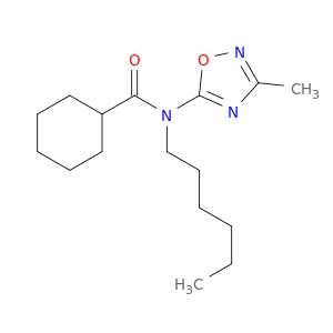Cyclohexanecarboxamide, N-hexyl-N-(3-methyl-1,2,4-oxadiazol-5-yl)-