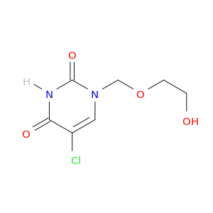 2,4(1H,3H)-Pyrimidinedione,5-chloro-1-[(2-hydroxyethoxy)methyl]-