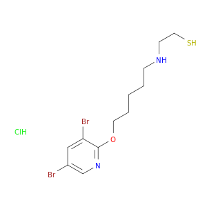 2-({5-[(3,5-dibromopyridin-2-yl)oxy]pentyl}amino)ethanethiol hydrochloride(1:1)