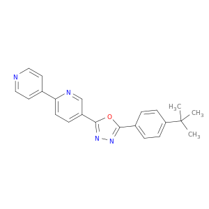 2,4'-Bipyridine, 5-[5-[4-(1,1-dimethylethyl)phenyl]-1,3,4-oxadiazol-2-yl]-