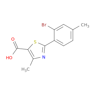 2-(2-Bromo-4-methylphenyl)-4-methyl-1,3-thiazole-5-carboxylic acid