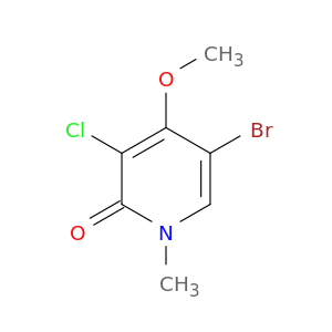 2(1H)-Pyridinone, 5-bromo-3-chloro-4-methoxy-1-methyl-