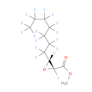 Oxiranecarboxylic acid, 3-(pentadecafluoroheptyl)-, methyl ester, cis-