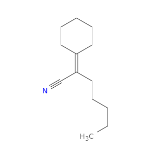 Heptanenitrile, 2-cyclohexylidene-