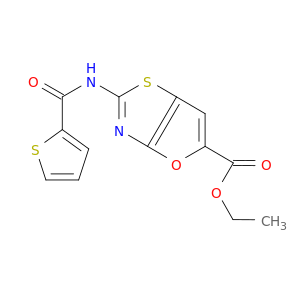 ETHYL 2-((2-THIENYLCARBONYL)AMINO)FURO[2,3-D][1,3]THIAZOLE-5-CARBOXYLATE
