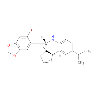 rel-(3aR,4S,9bS)-4-(6-溴苯并[d][1,3]二氧杂环戊烯-5-基)-8-异丙基-3a,4,5,9b-四氢-3H-环戊二烯并[c]喹啉