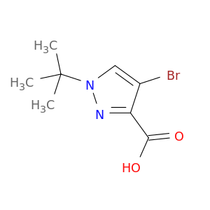 4-溴-1-(1,1-二甲基乙基)-1H-吡唑-3-羧酸