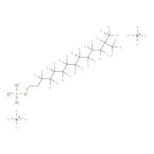 1-四癸醇,3,3,4,5,5,6,6,7,8,8,9,9,10,11,11,12,12,13,14,14,14-四氟氟氟-13-(三氟甲基)-,磷酸二氢盐,二氢盐