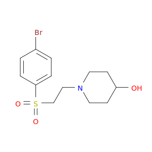 1-[2-(4-Bromobenzenesulfonyl)ethyl]piperidin-4-ol