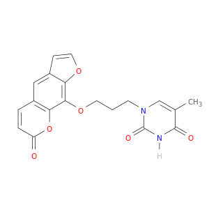 5-Methyl-1-(3-((7-oxo-7H-furo(3,2-g)(1)benzopyran-9-yl)oxy)propyl)-2,4(1H,3H)-pyrimidinedione
