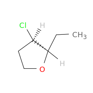 Furan, 3-chloro-2-ethyltetrahydro-, cis-