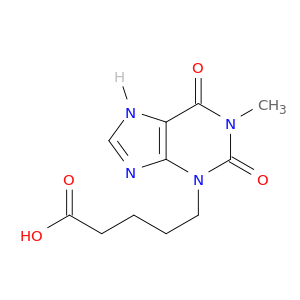 3H-Purine-3-pentanoic acid, 1,2,6,7-tetrahydro-1-methyl-2,6-dioxo-