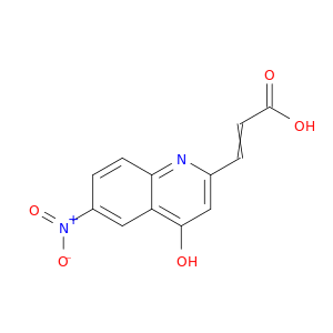 2-Propenoic acid, 3-(4-hydroxy-6-nitro-2-quinolinyl)-