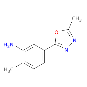 2-Methyl-5-(5-methyl-1,3,4-oxadiazol-2-yl)aniline