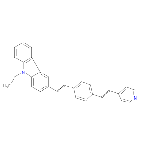 9H-Carbazole, 9-ethyl-3-[2-[4-[2-(4-pyridinyl)ethenyl]phenyl]ethenyl]-